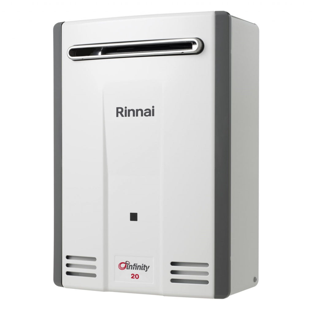 Rinnai INF20L60MA 20L White Infinity 20 60°C LPG Continuous Hot Water System - The Appliance Guys