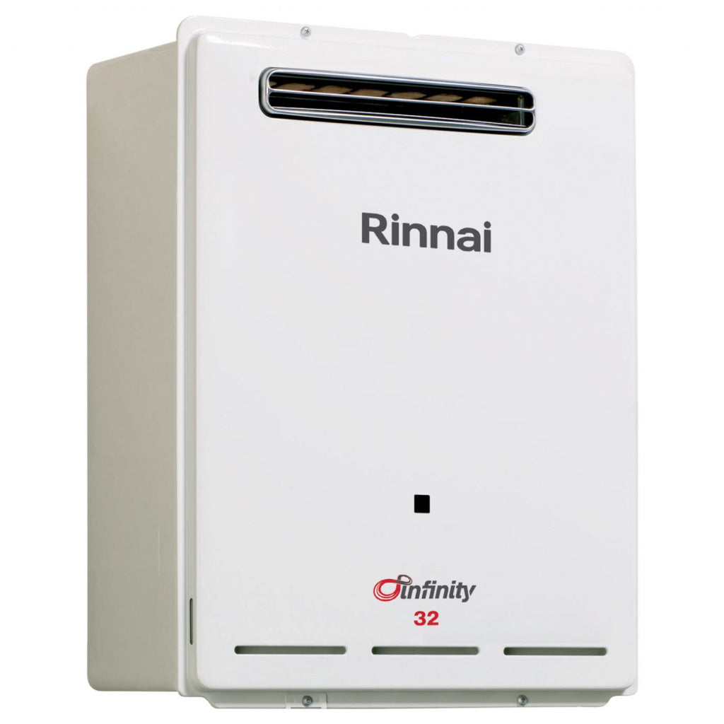 Rinnai INF32L60M 32L White Infinity 32 60°C LPG Continuous Hot Water System - The Appliance Guys