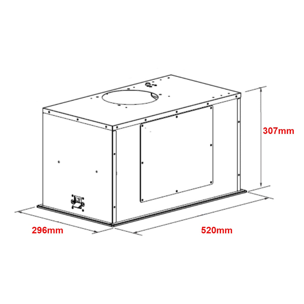 Robinhood RPD3CL6BK 60cm Black Undermount Rangehood - The Appliance Guys
