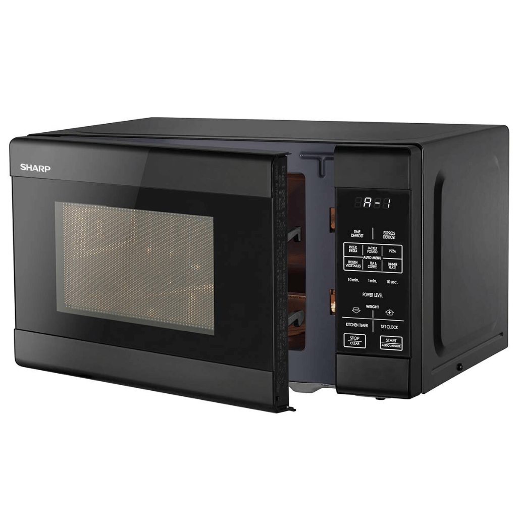Sharp R211DB 20L Black 750W Compact Benchtop Microwave Oven