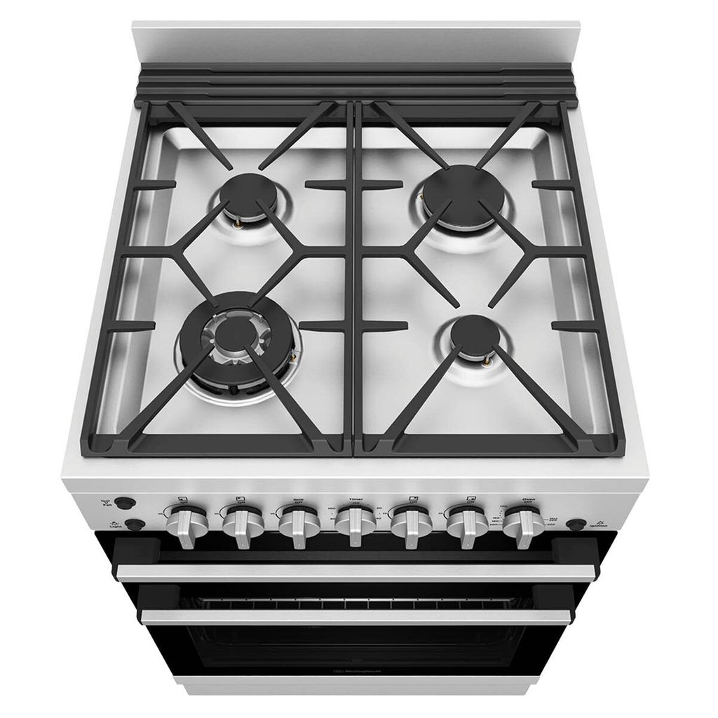 Westinghouse WFG612SCLP 60cm Stainless Steel LPG Gas Freestanding Stove - The Appliance Guys