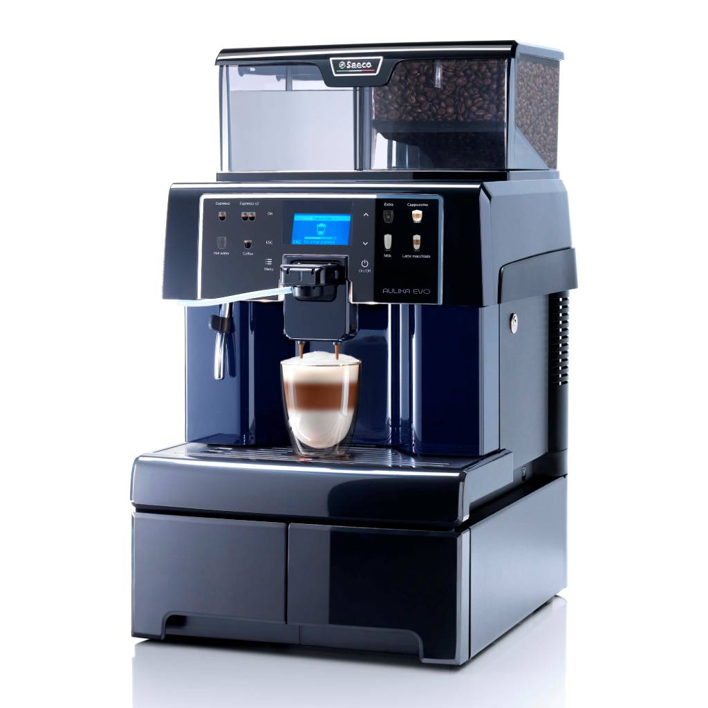 Saeco 10000119 Black/Blue Aulika Evo Top Coffee Machine