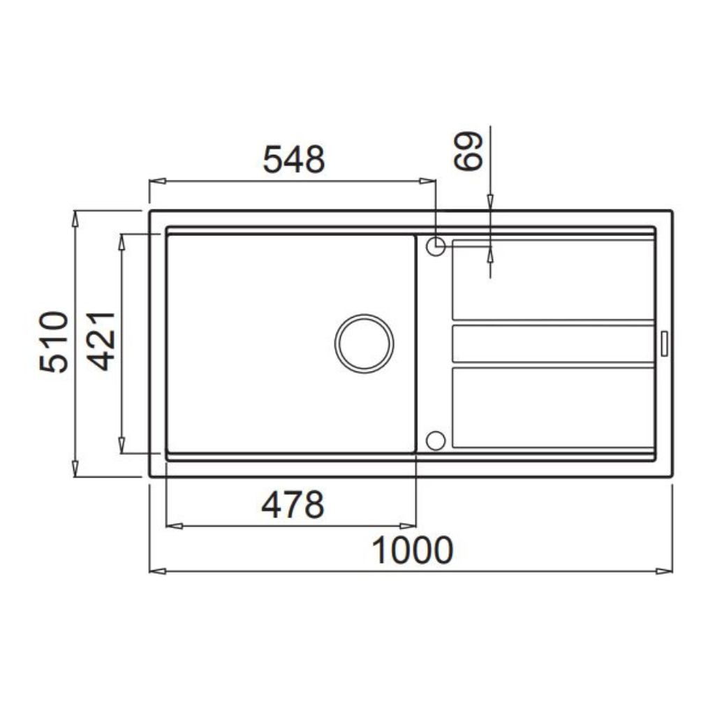 Artusi AGS1001B Dimension Image - The Appliance Guys