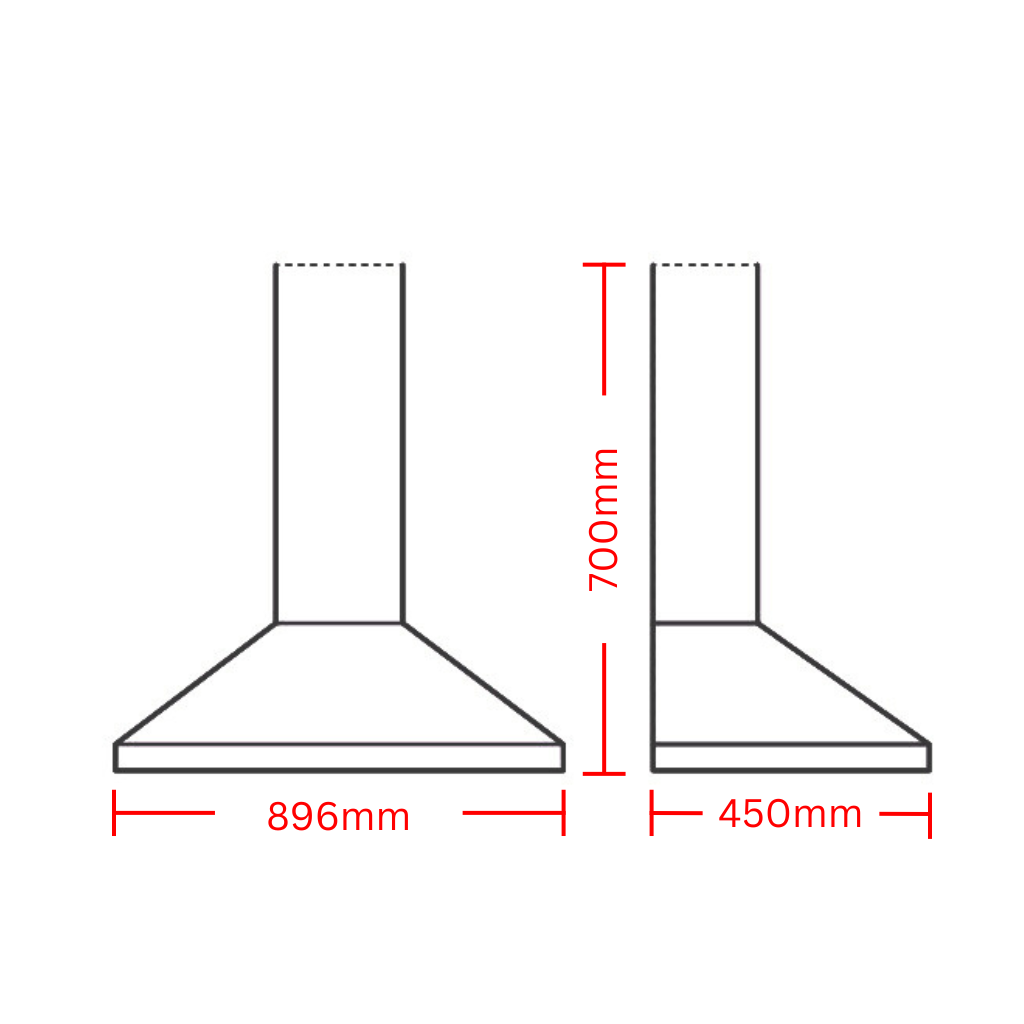 Artusi ACH935B Dimension Image - The Appliance Guys