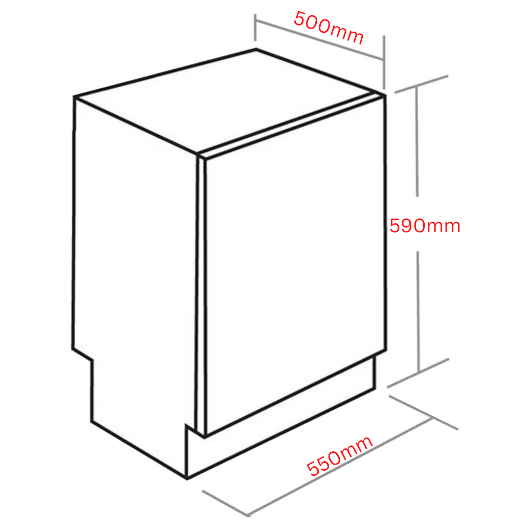 Artusi ADW8TTX Dimension Image - The Appliance Guys