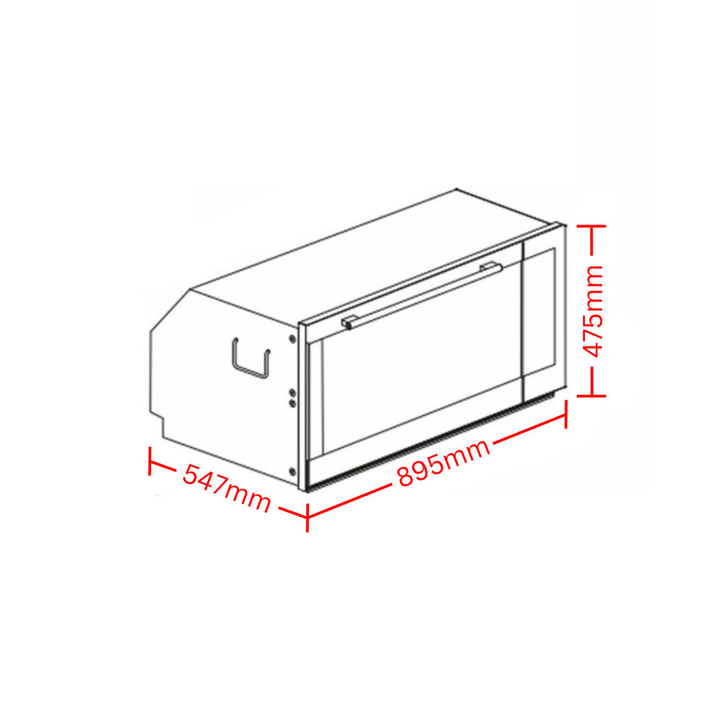 Artusi CAO900W Dimension Image - The Appliance Guys