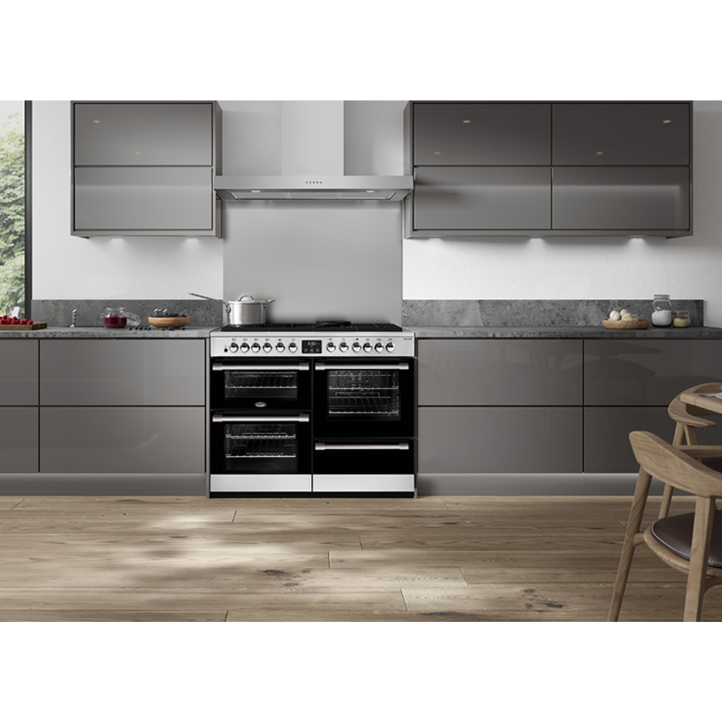 Belling BCC1100DFSS CookCentre Deluxe 110cm Dual Fuel Range Cooker