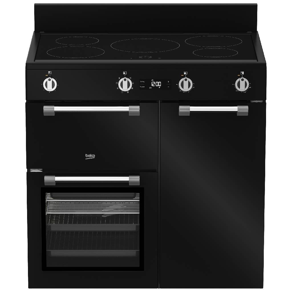 Beko BRC916IMB 90cm Black Freestanding Cooker