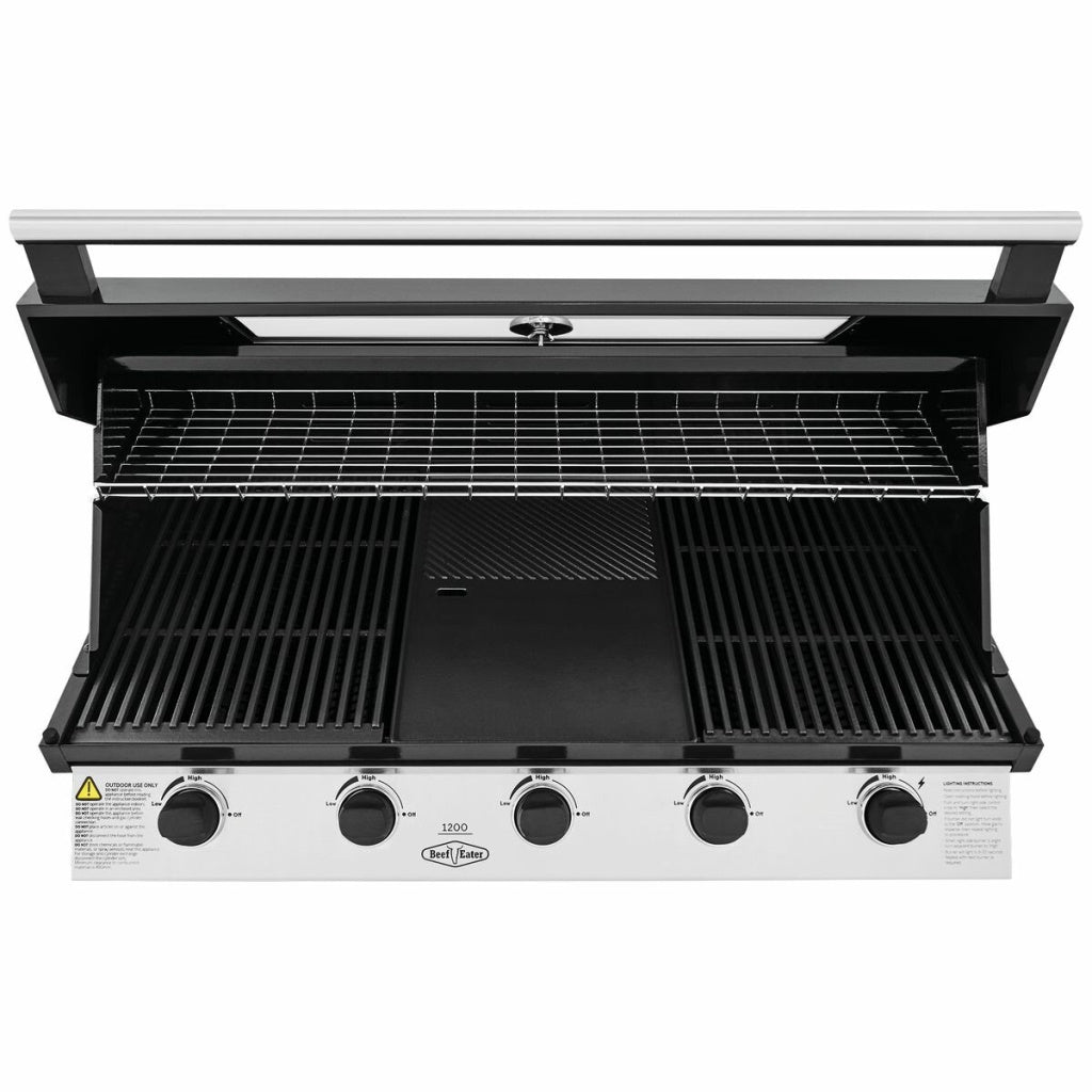 BeefEater BBG1250BB 1200 Series Black 5 Burner Built In BBQ