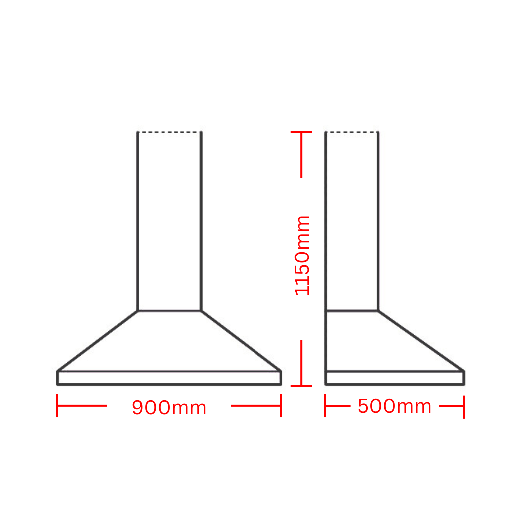 Beko BRH90CX Dimension Image - The Appliance Guys