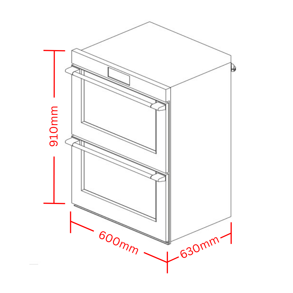 Belling BMR60DOINDW Dimension Image - The Appliance Guys