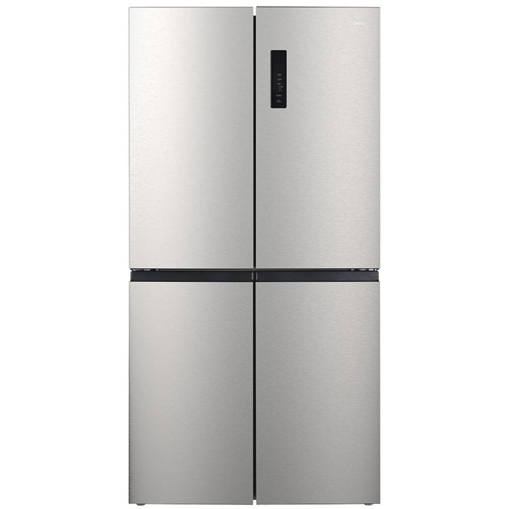 Chiq CCD500NS 503L Silver Cross Door Fridge