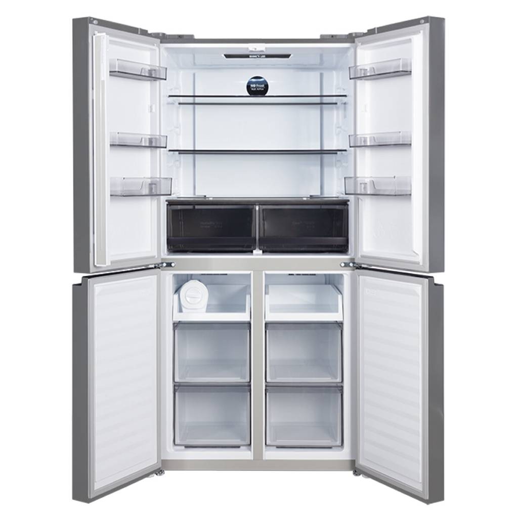 Chiq CCD500NS 503L Silver Cross Door Fridge