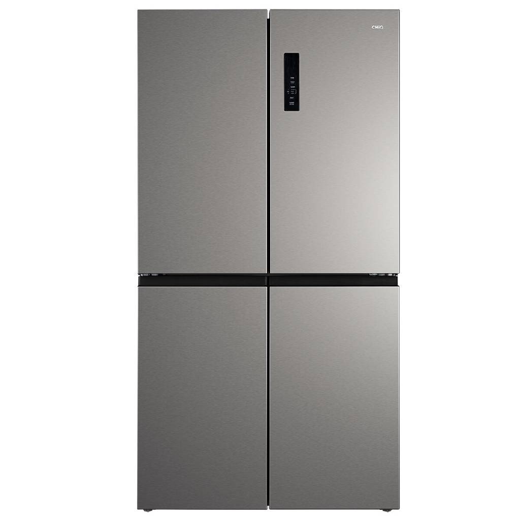 Chiq CCD596NS 601L Silver Cross Door Fridge