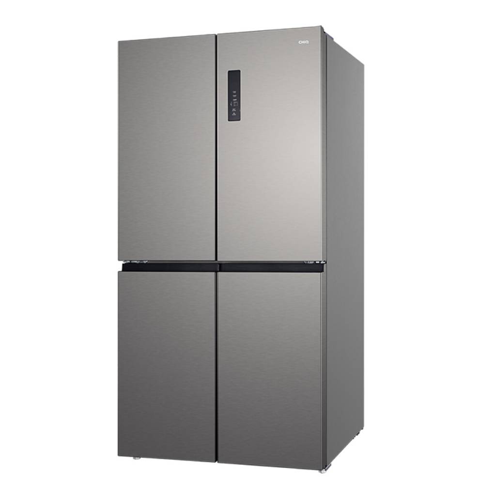 Chiq CCD596NS 601L Silver Cross Door Fridge