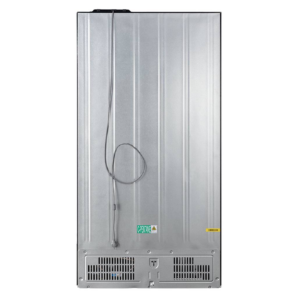 Chiq CCD596NS 601L Silver Cross Door Fridge