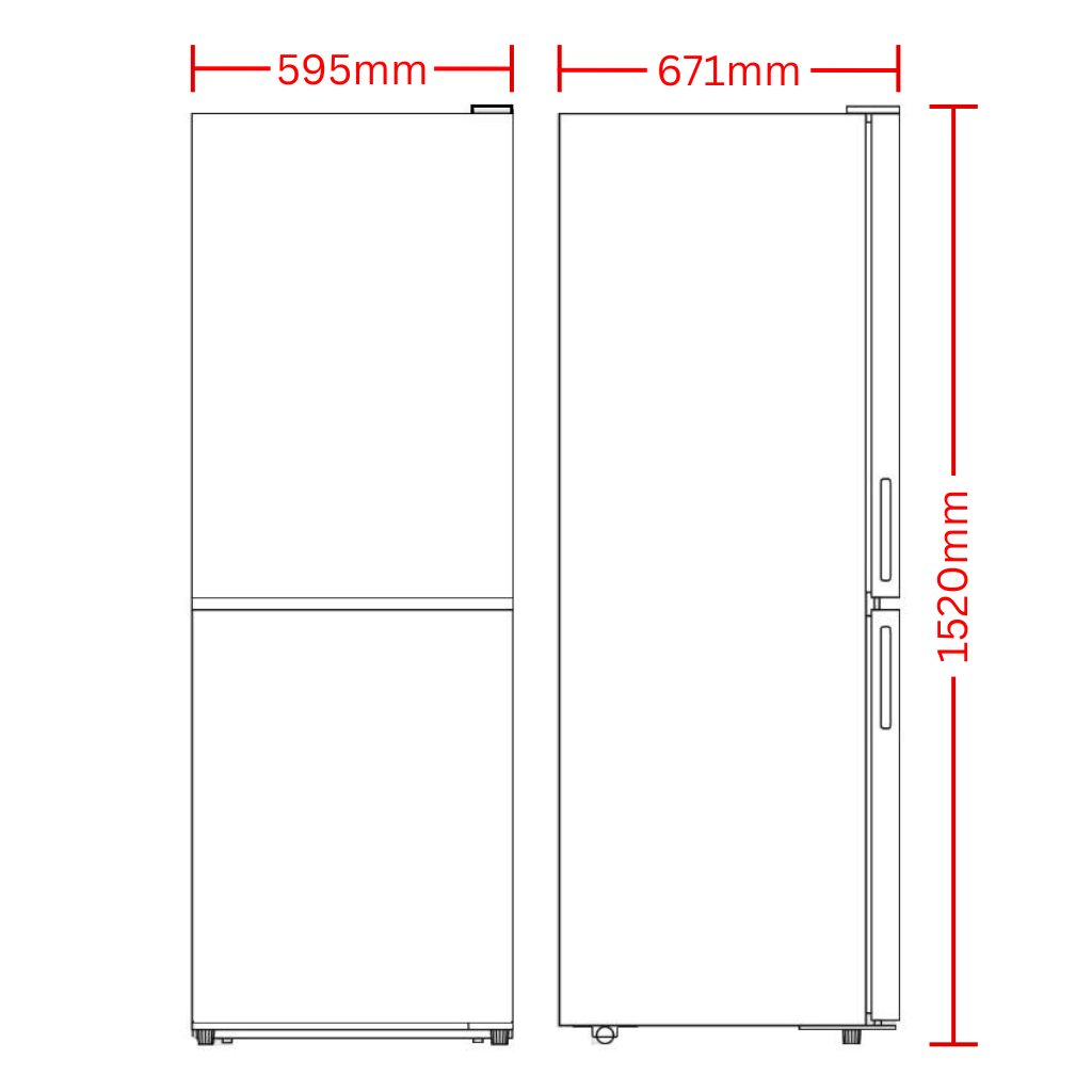 Chiq CBM280NB Dimension Image - The Appliance Guys