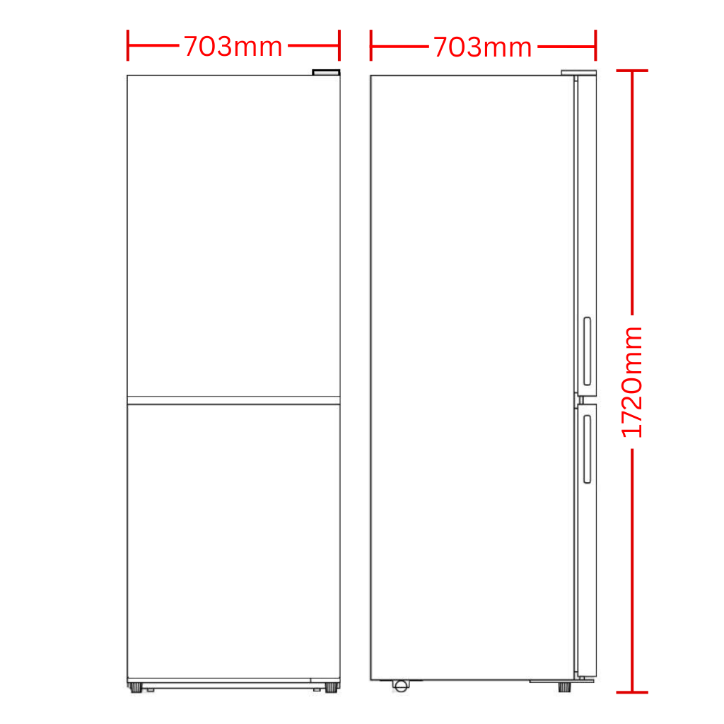 Chiq CBM395NBS6E Dimension Image - The Appliance Guys