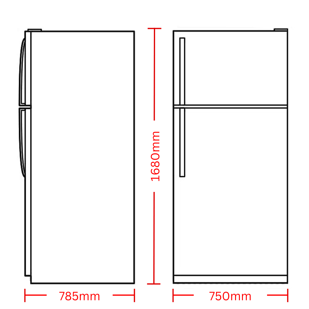 Chiq CTM514NB Dimension Image - The Appliance Guys