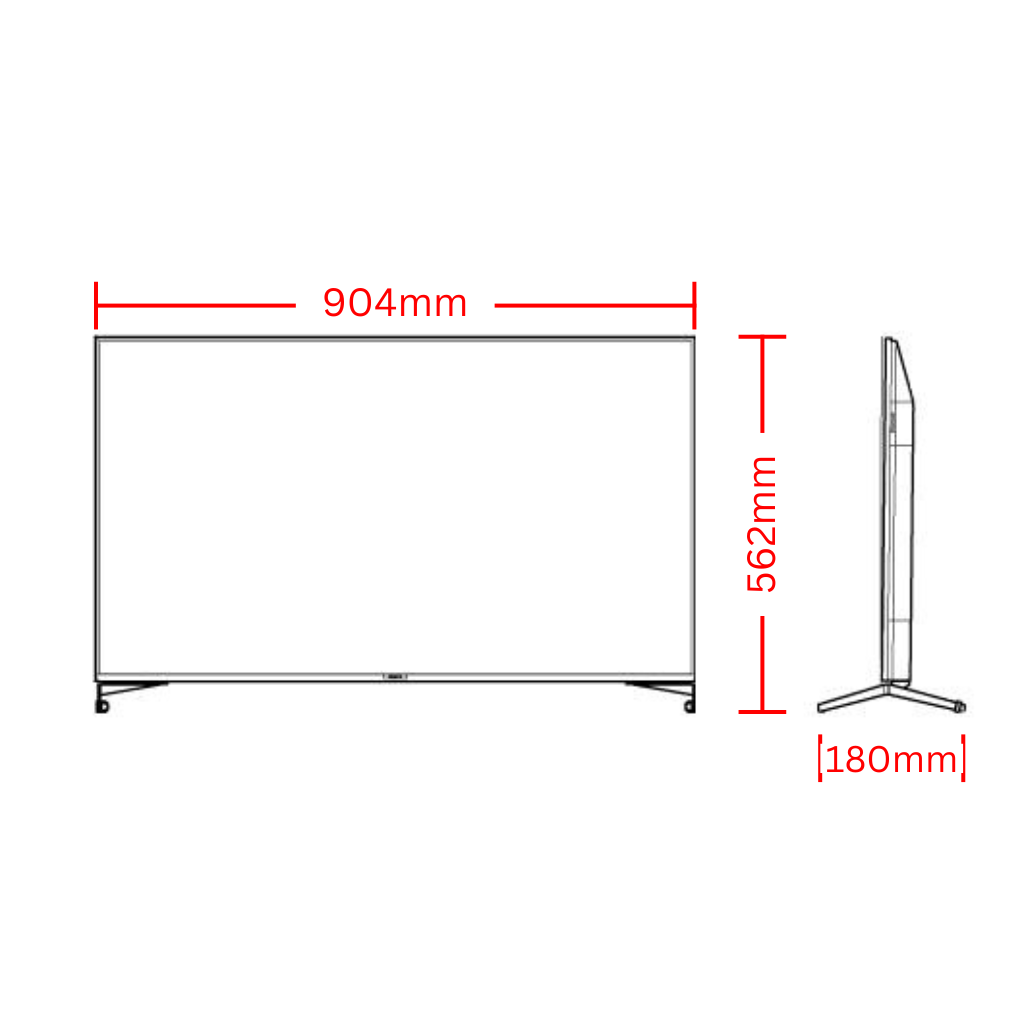 Chiq L40G5W Dimension Image - The Appliance Guys