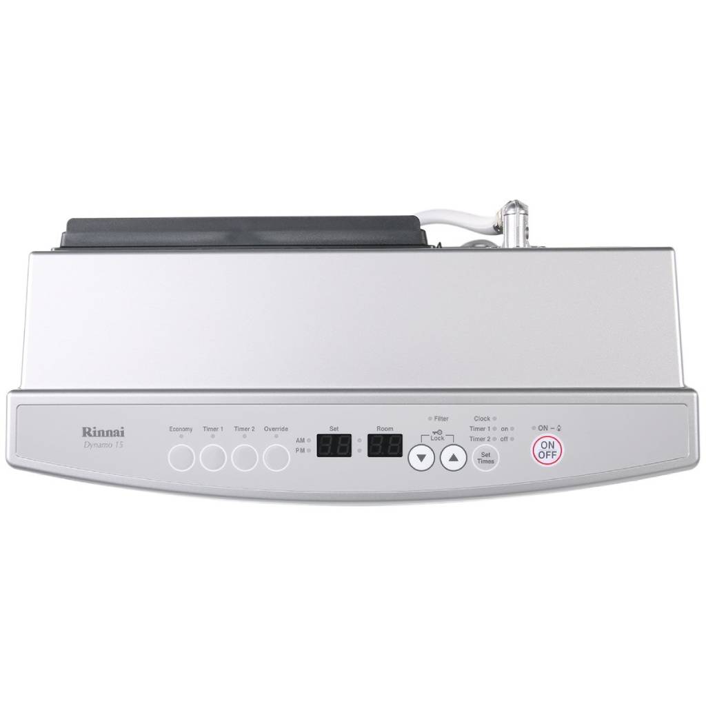 Rinnai DY15SL Platinum Silver Dynamo LPG Heater