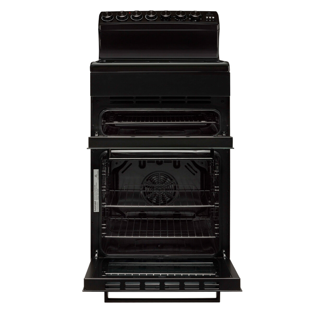 Euromaid EFS54RC-DCB 54cm Freestanding Electric Oven with Ceramic Cooktop