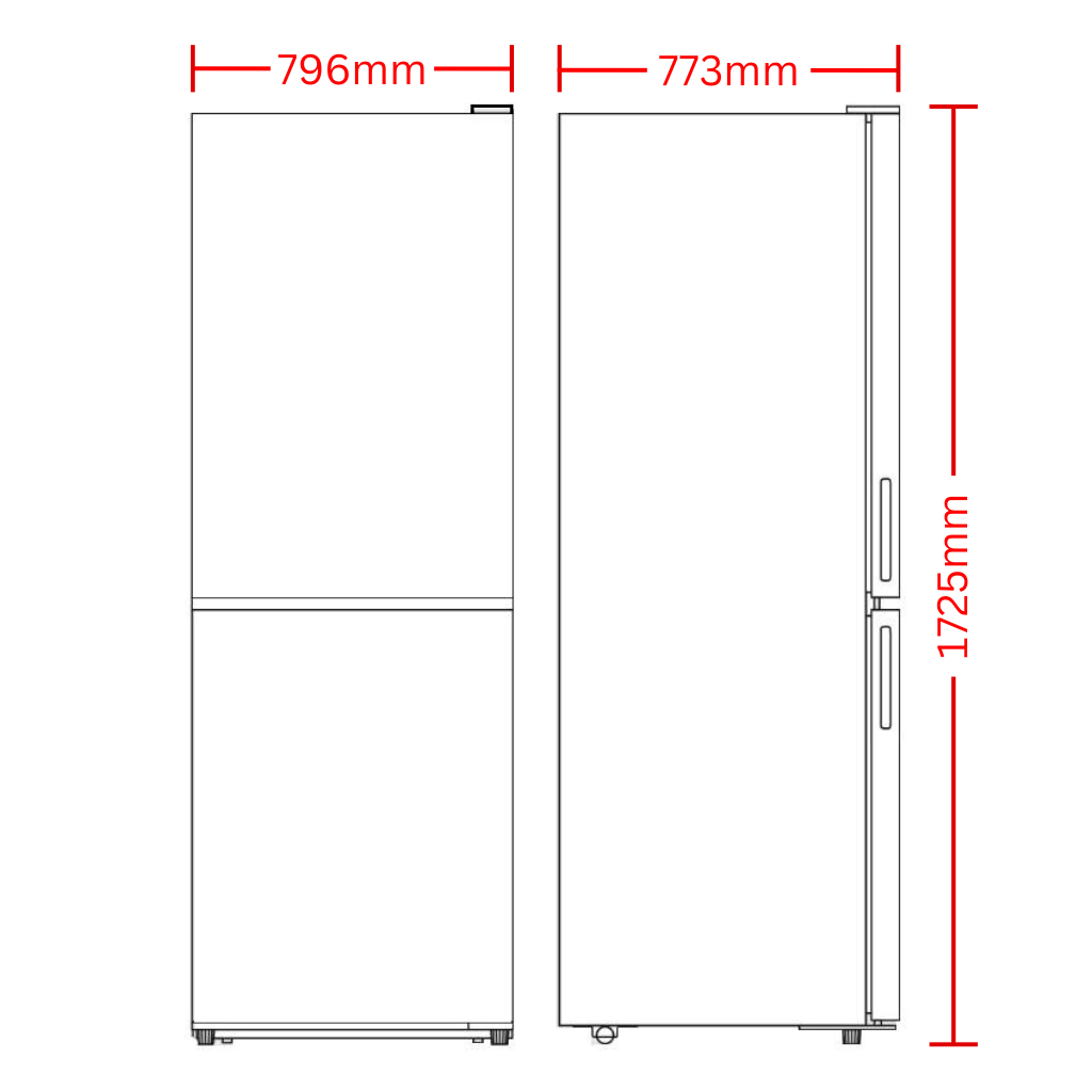 Electrolux EBE5007BD-L Dimension Image - The Appliance Guys