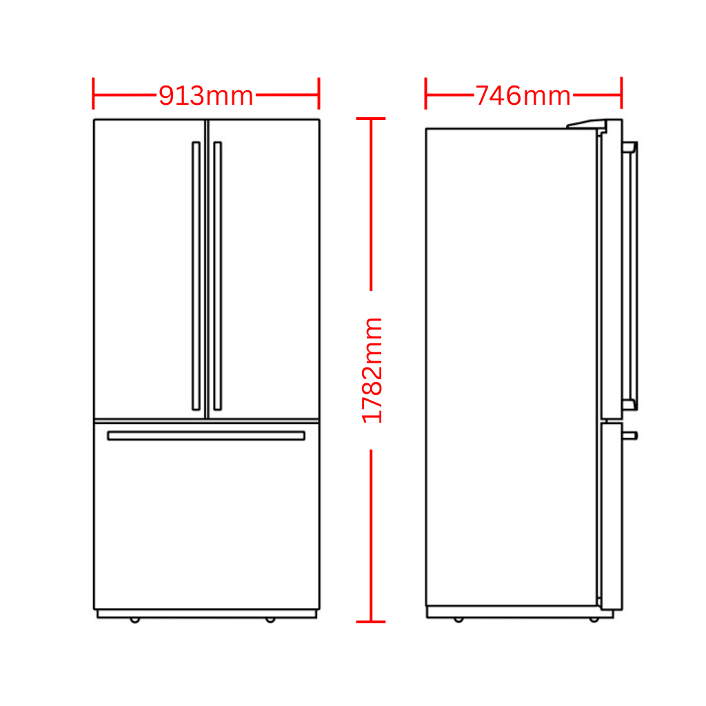 Electrolux EHE6899BA Dimension Image - The Appliance Guys