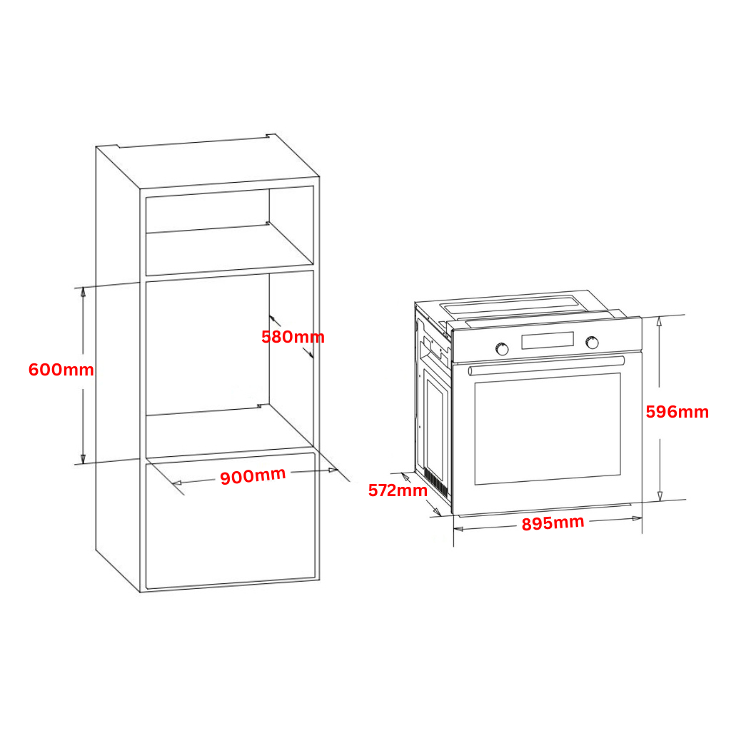Electrolux EVEP916DSE Dimension Image - The Appliance Guys