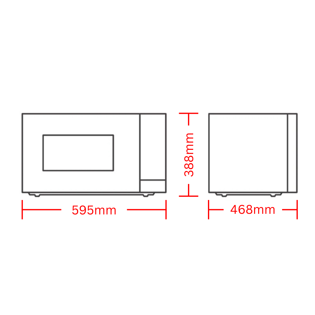 Euro Appliances EMW34TBK 34L Touch Control Convection Microwave Oven