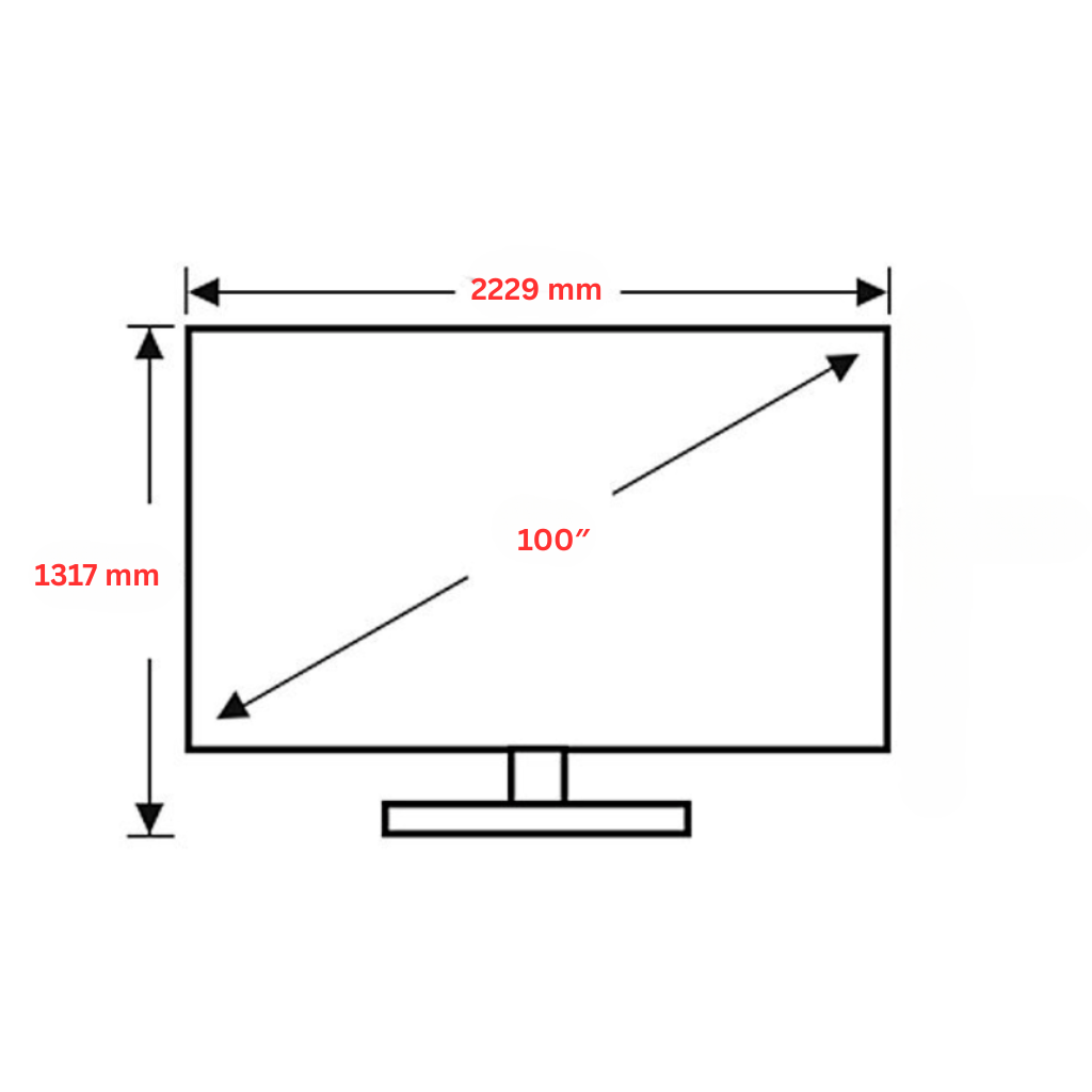 Hisense 100U7QAU Dimension Image - The Appliance Guys