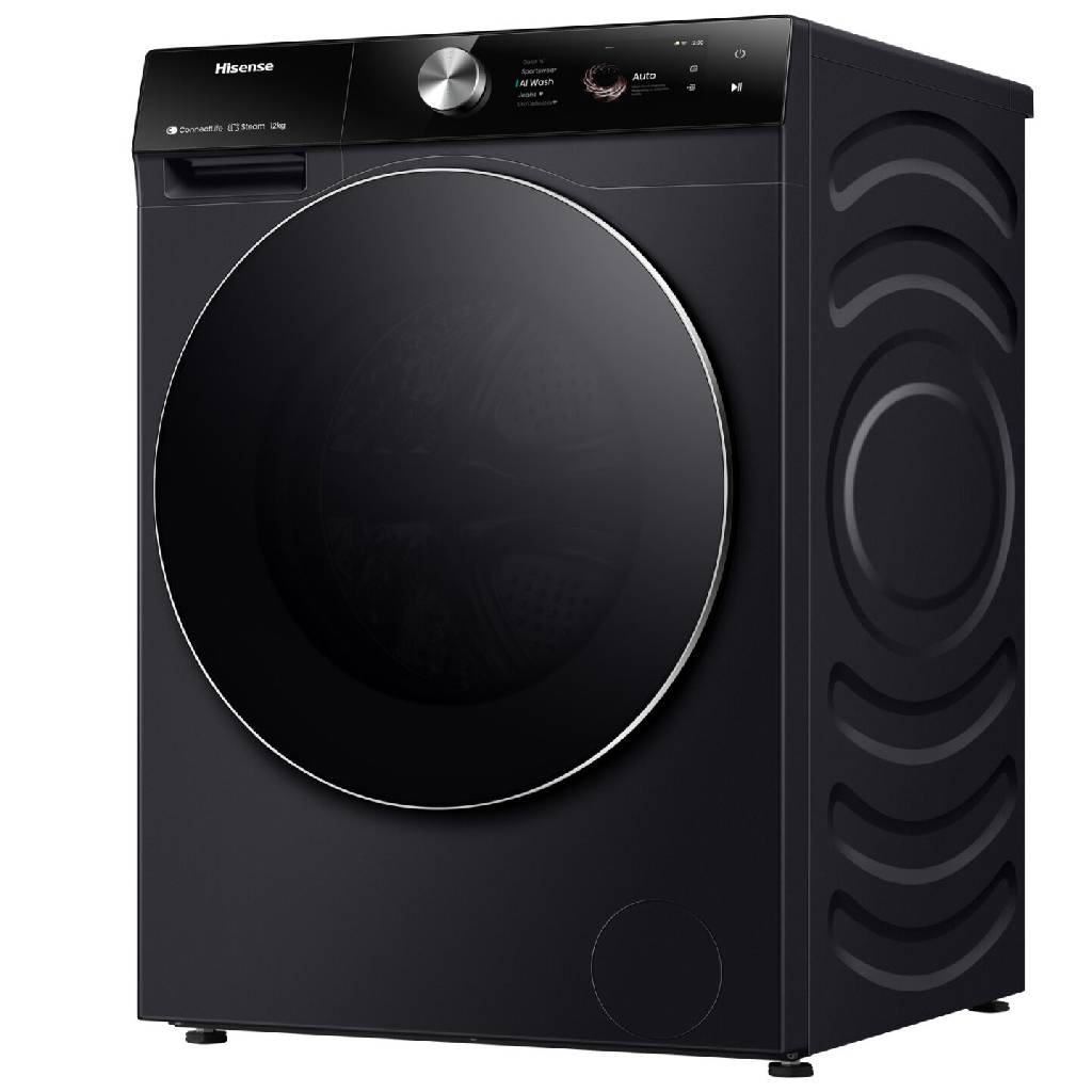 Hisense HWFS1214PB 12kg Black Front Load Washer