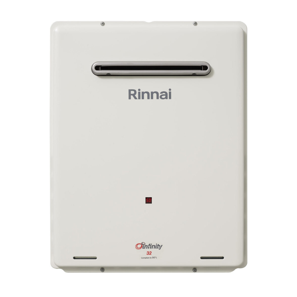 Rinnai INF32N50MA 32L White Infinity 50 degree Natural Gas Hot Water System