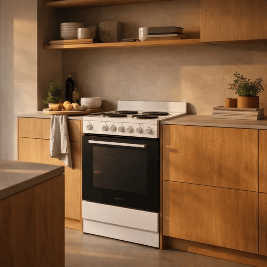 InAlto IT54SEWCOM 54cm Electric Freestanding White Stove