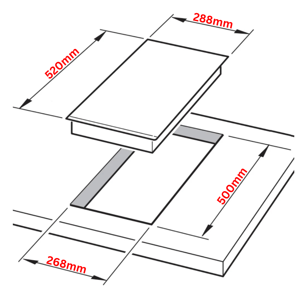 Kardi KAC30YL  Dimension Image - The Appliance Guys