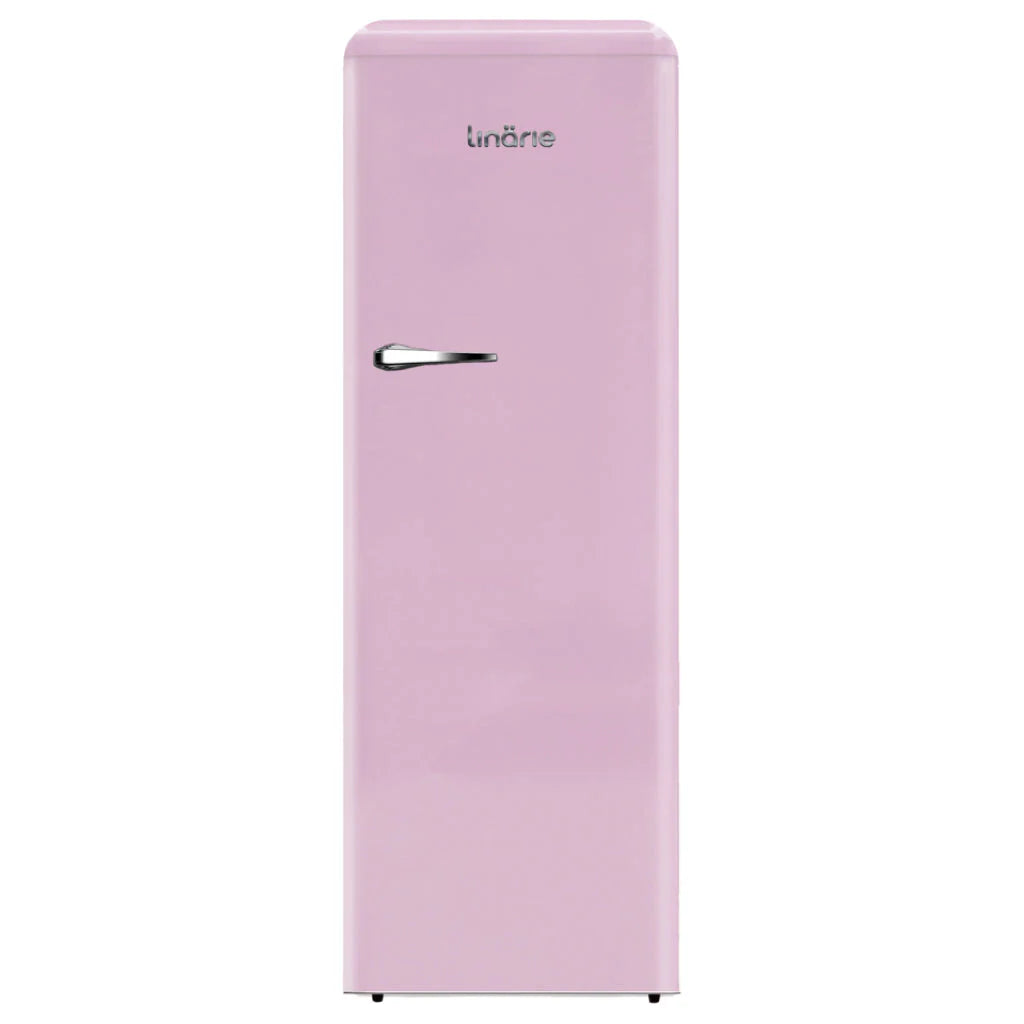 Linarie Belley LK335LPINK 328L Pink Single Door Larder Retro Fridge