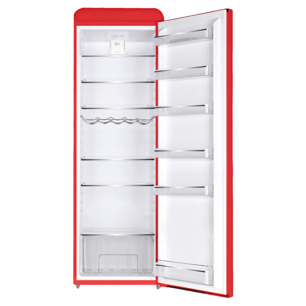 Linarie Belley LK335LRED 328L RED Single Door Larder Retro Fridge