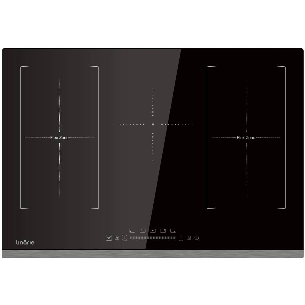 Linarie Toulouse LS80I2F1Z 80cm 5 Zone Induction Cooktop with Double Flex Zone