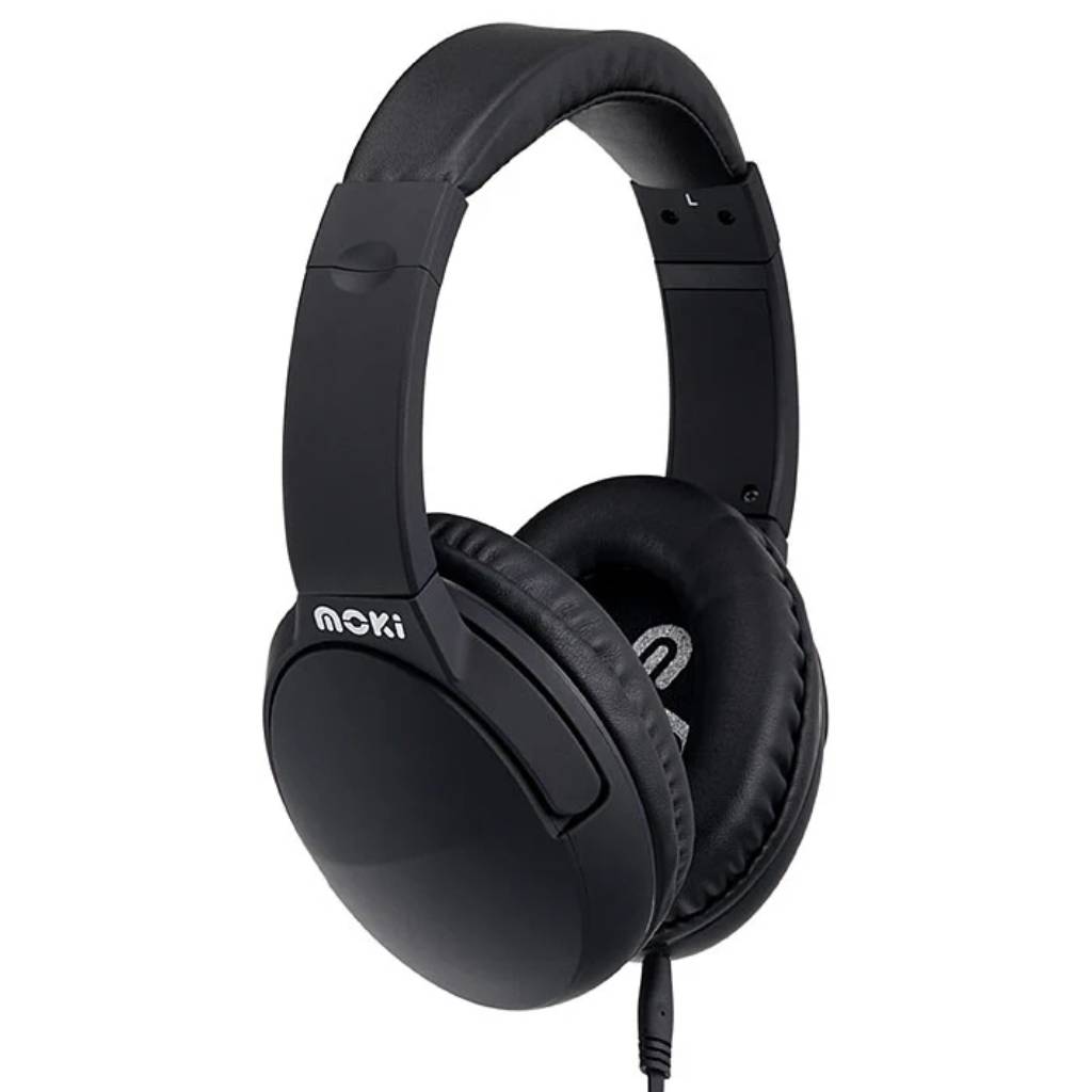 Moki MHPNEBK Black Nero Headphone with Mic
