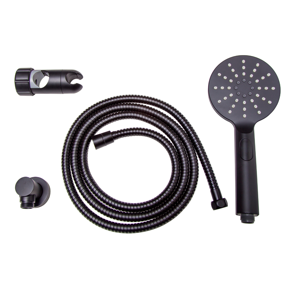Metlam ML_HSK_DESIGNER 32mm Designer Black 3 Function Grab Rail Shower Kit