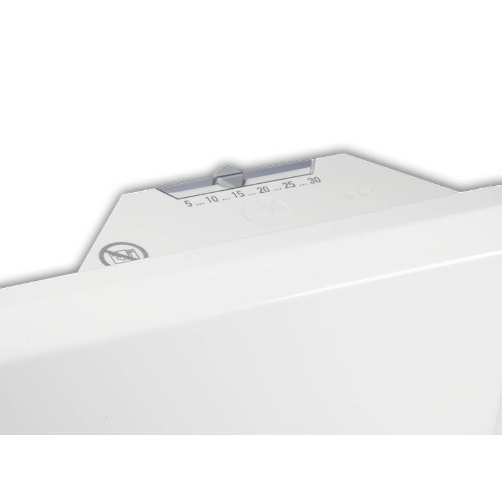 Nobo NTL4S20-FS40 2kW White Panel Heater with Thermostat & Castors