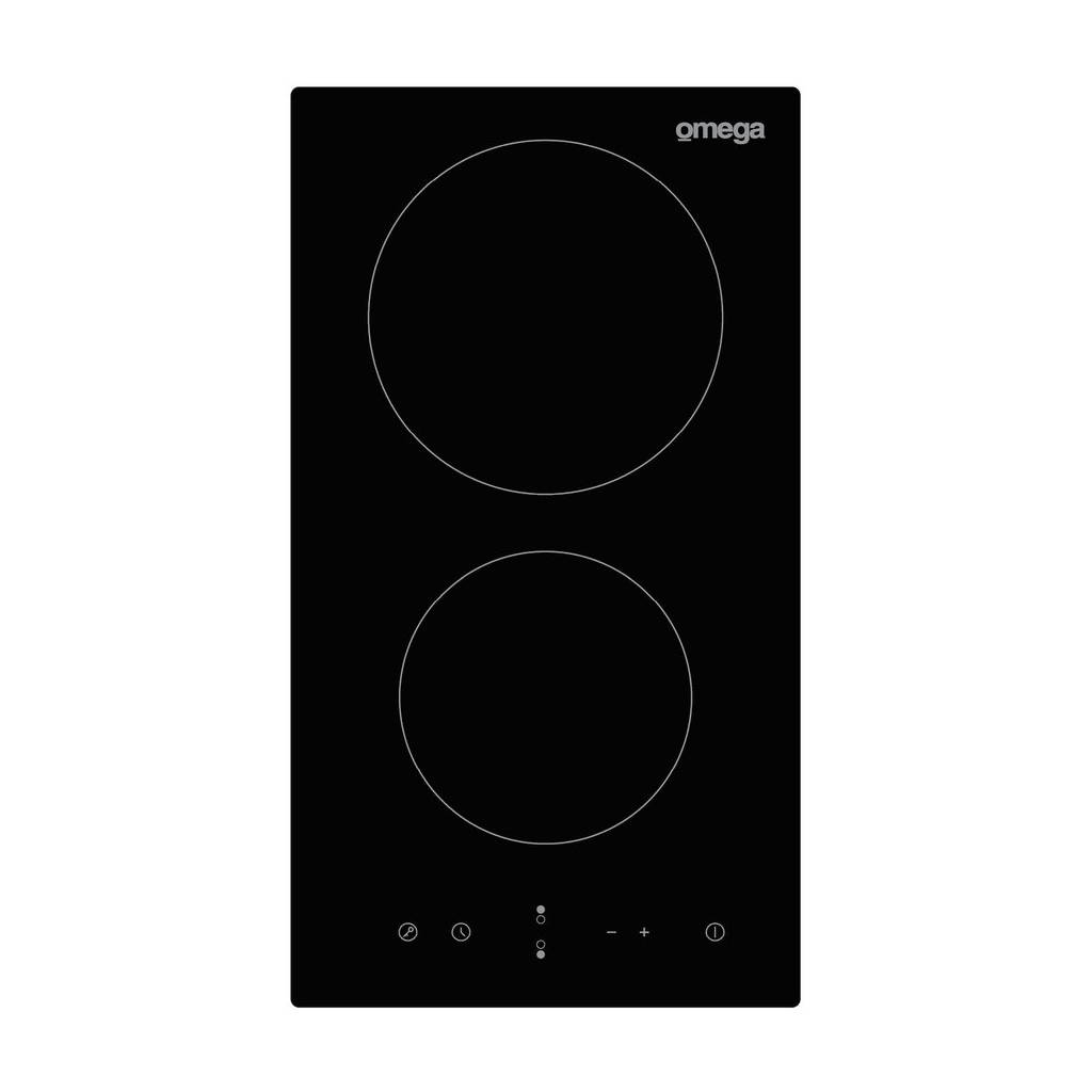 Omega OCC30TZ 30cm Black 2 Zone Ceramic Electric Cooktop