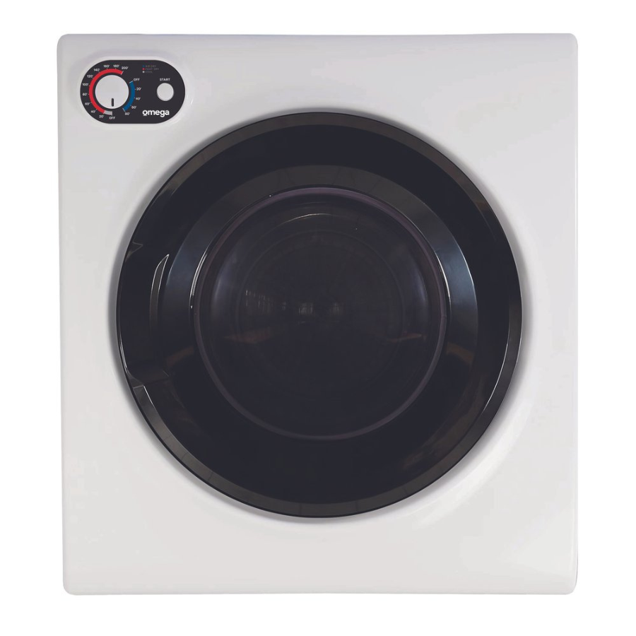 Omega OCD45W.1 4.5kg White Vented Dryer