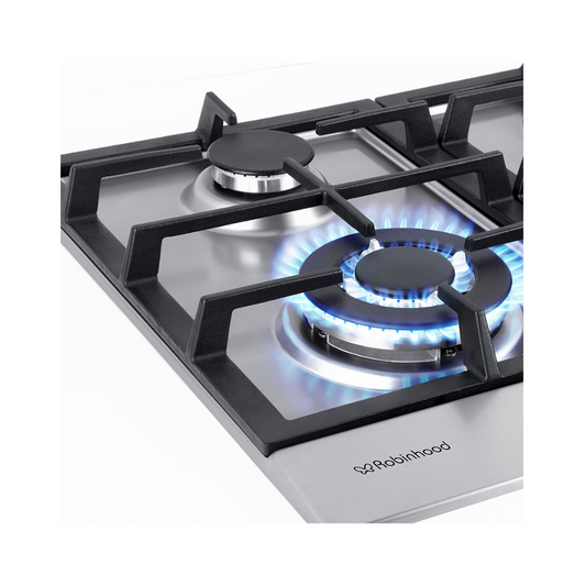 Robinhood HGA604FKSS 60cm Stainless Steel Gas Cooktop *AVAILABLE IN QLD ONLY*