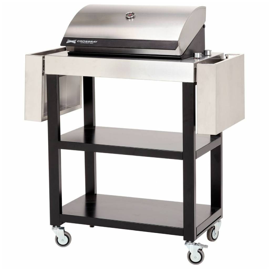 Crossray TCE15TR Stainless Steel Electric BBQ with Trolley
