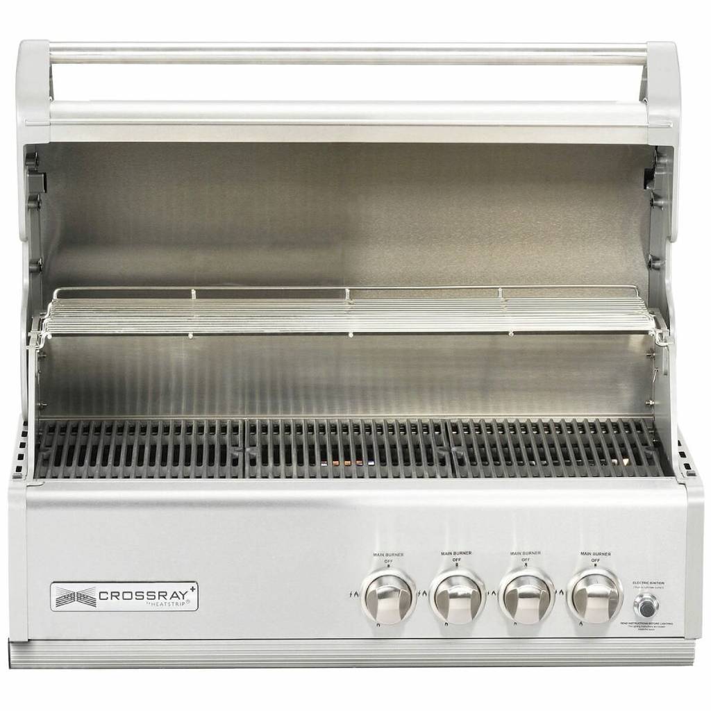 Crossray TCS4FL Stainless Steel 4 Burner Gas BBQ Inbuilt