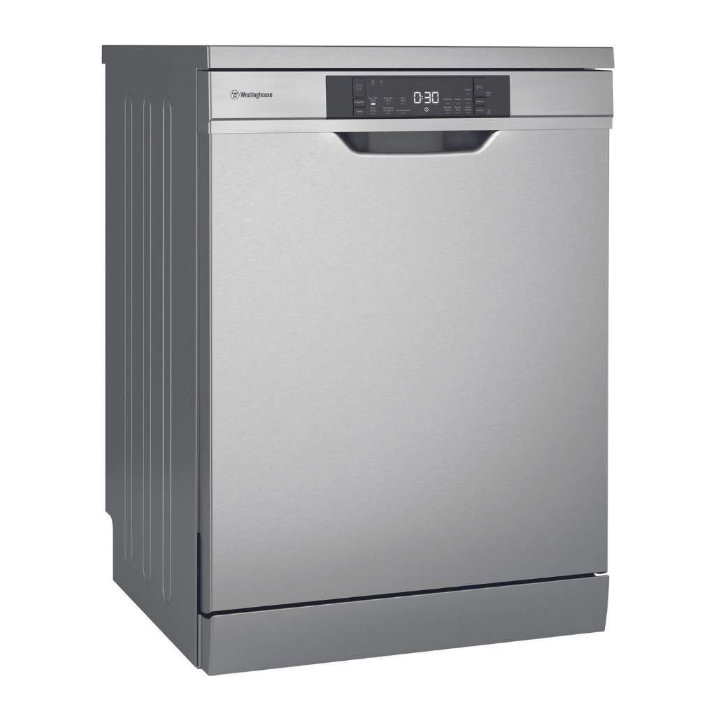 Westinghouse WSF6606XB 60cm Stainless Steel Freestanding Dishwasher Hero Image - The Appliance Guys
