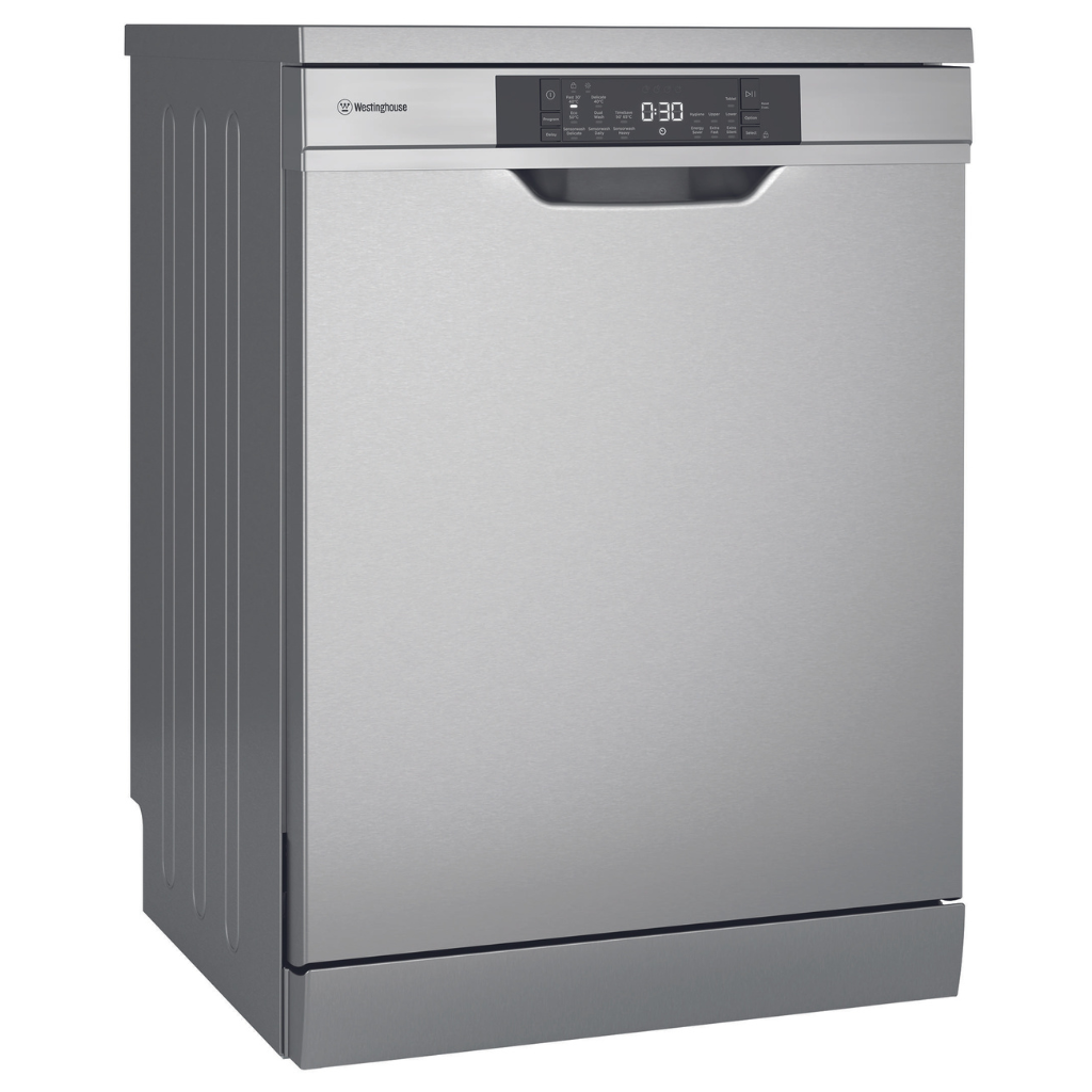 Westinghouse WSF6608XB 60cm Stainless Steel Freestanding Dishwasher Hero Image - The Appliance Guys