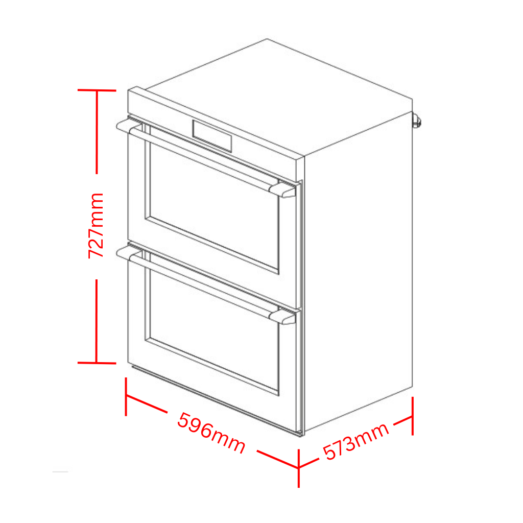Westinghouse WVE6555SD Dimension Image - The Appliance Guys