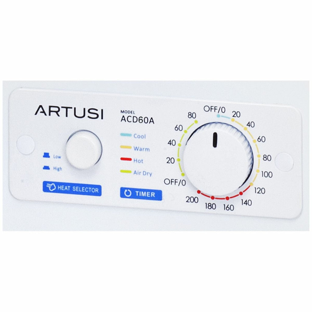 Artusi ACD60A 6kg White Vented Dryer - The Appliance Guys